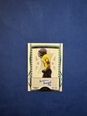 **Low Numbered, 2022 Leaf Trinity, BA-TF2, Troy Franklin, Auto /25 Book End**