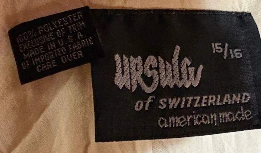 Vestido de renda vintage Úrsula da Suíça marfim tamanho 7/8 manga comprida blusa - Imagem 4 de 4