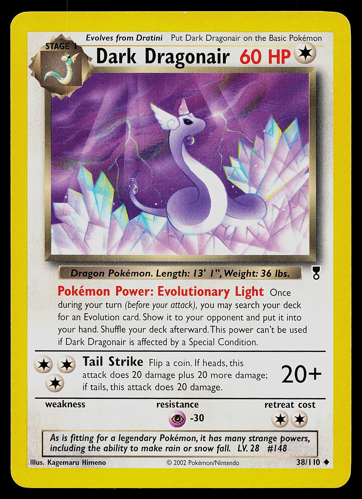 Pokemon Card - Dark Dragonair Team Rocket 33/82 Uncommon Non Holo