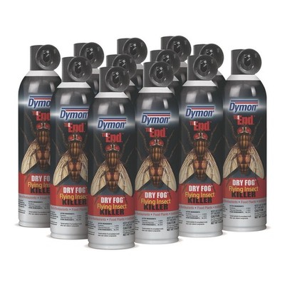 Dymon 45120 14 oz. THE END. Dry Fog Flying Insect Killer (12/Carton) New