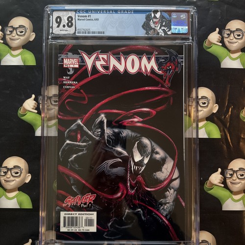 Venom #1~CGC 9.8~2003~🏷️Custom Label🏷️~🔑KEY🔑~🔥HIGHEST GRADE🔥TOP POP🔥