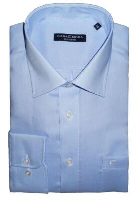 CASA MODA Men's Pure Cotton Long Sleeve Blue Micro Stripe Shirt Size 34-56, 