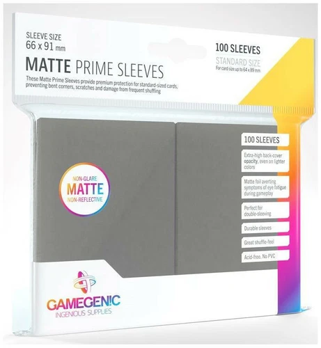 100 Gamegenic Matte Prime Standard Card Sleeves Deck Protectors 66mm x 91mm - Picture 16 of 25