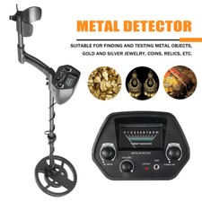 LCD Metal Detector Kit Deep Sensitive Gold Digger Hunter Search Waterproof Coil