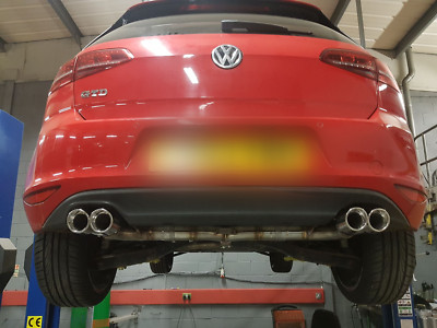 Rohr Dynamik Golf MK7/7.5 1.6 TDI Backbox löschen - Quad Umbau Auspuff