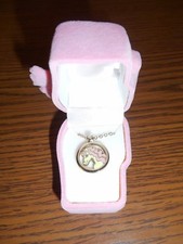 ENAMEL HORSE NECKLACE IN PINK VELOUR HORSE GIFT BOX