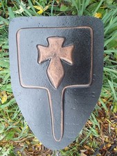 Cross plant spike mold garden casting plaster concrete mould 13" x 8" x 3/4"