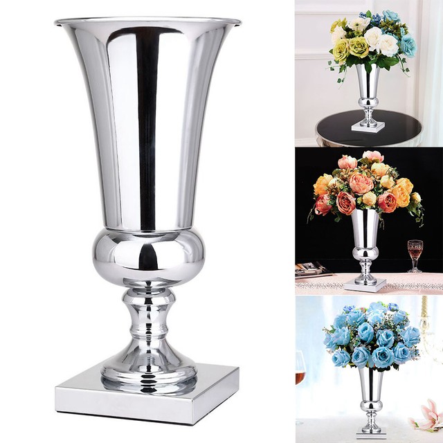 Mocha Modern Bling Crushed Diamond Mirrored Flower Holder Vase