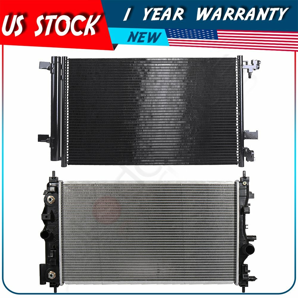 Radiator and AC Condenser Kit For 2011 2012 2013 2014 2015 Chevrolet