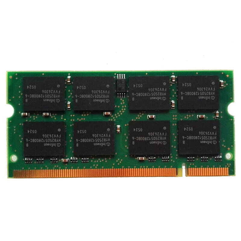 Infineon 1GB SO-DIMM PC-2700 333 MHz DDR SDRAM Memory HYS64D128021EBDL-6-C - Image 3 of 4