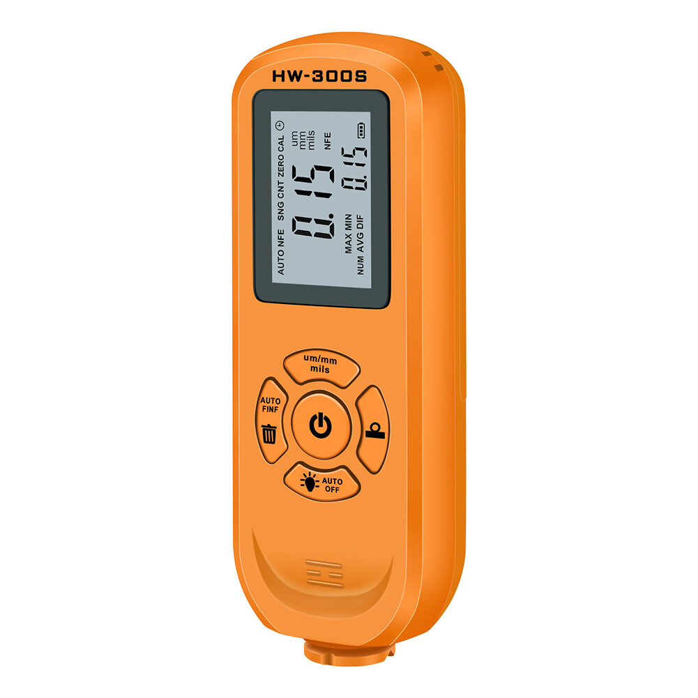 HW-300S Digital Car Paint Coating Thickness Gauge (Orange Horizontal