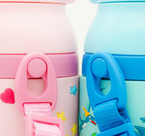 3 in 1 Unicorn Kids Water Bottle Flask Straw Vacuum Insulated Leak Proof Compact - Picture 22 of 27