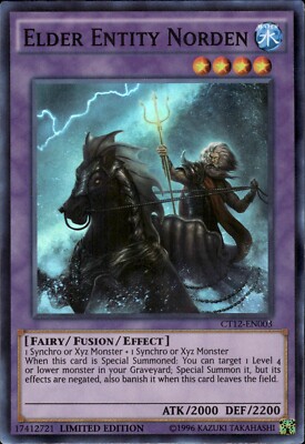Elder Entity Norden - Super Rare Limited Edition CT12-DE003 - NM - YuGiOh