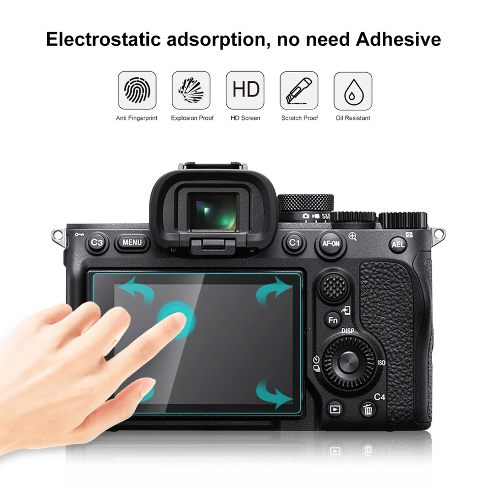 For Sony Alpha 7 IV/ A7 IV/ ILCE-7M4 /A7M4 Screen Protector Tempered Glass Film - Image 4 of 4