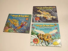 Lot of 3 The Magic School Bus Books Joanna Cole Beehive Ocean Hurricane HC/DJ