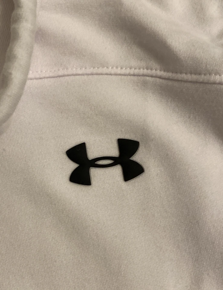 Sudadera Under Armour Mujer Damas Blanca Talla Pequeña Calce Suelto 1293020 Foto 2 de 4