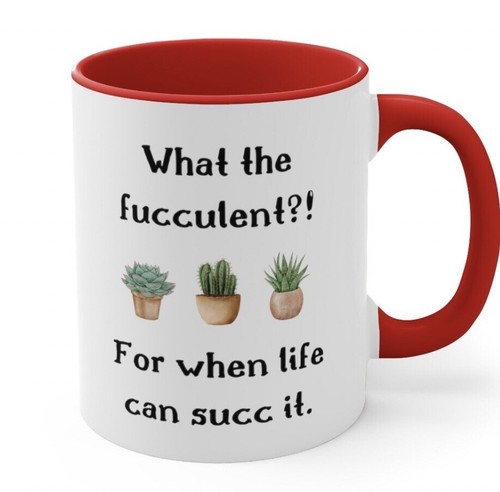 Regalo Amante delle Piante, A Cosa Serve la Fucculenta Quando La Vita Può Successa Tazza Caffè Pianta - Foto 3 di 9