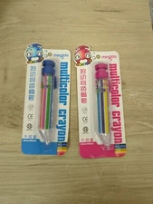 Mingda Multicolor Crayon - Colors blue And Pink. New 