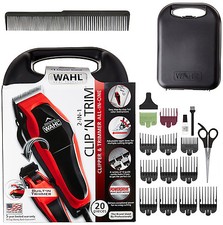 Wahl Máquina de Afeitar Corte de Pelo Profesional Cortapelos Barbero Recortadora Set 20 Piezas Nuevo