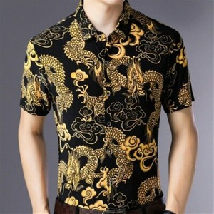 dragon print shirt