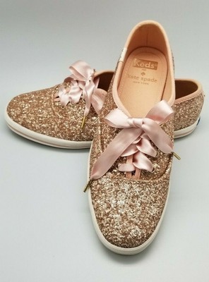 rose gold glitter sneakers