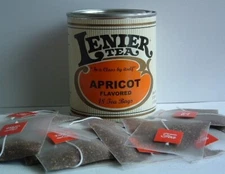 Lenier's Apricot Biodegradable  Tea Bags 18 Count Reusable Tins