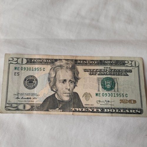 20 Dollar Birthday Note Sept 30th 1955 - 第 1/2 張圖片