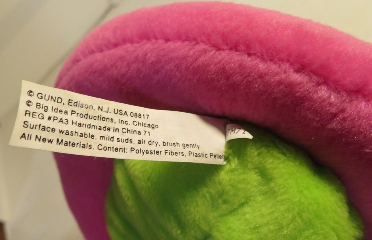 Vintage Veggie Tales Madame Blueberry Plush Bean Toy Gund Vintage Veggie Tales Madame Blueberry Plush Bean Toy Gund