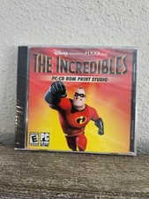 Disney Pixar The Incredibles PC CD-ROM Print Studio Rated E Everyone New Sealed
