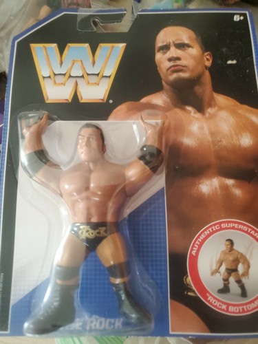 THE ROCK WWE RETRO WRESTLING FIGURE Matel SERIES 2...