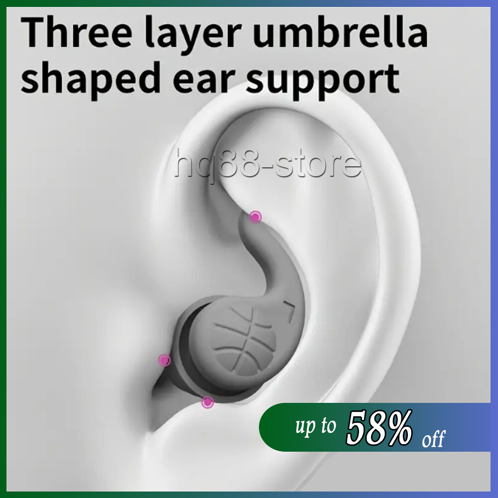 Deep Sleep Ear Plugs Sleep Soft Silicone Earplugs Reusable 40db Noise  Cancelling