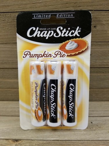 3 ChapStick LIMITED EDITION Pumpkin Pie Lippenbalsam Chap Stick Neu in Verpackung  - Bild 1 von 12