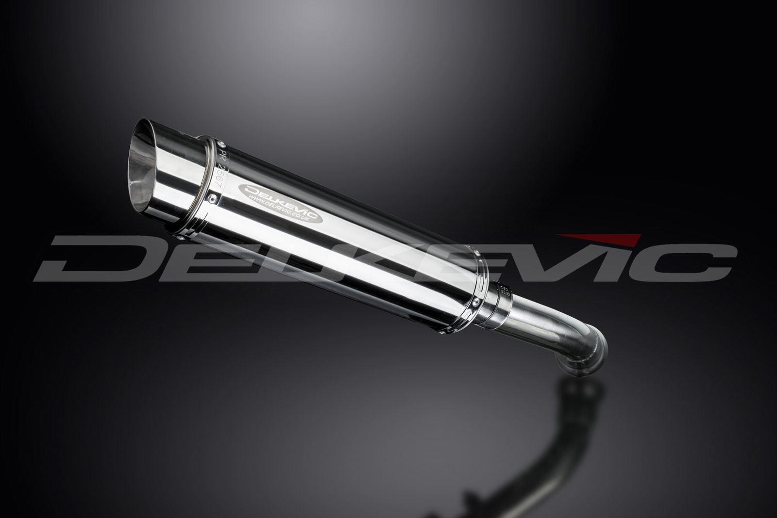 Delkevic 14" Stainless Steel Round Slip-On Muffler - BMW K1200S - 05-08 ...
