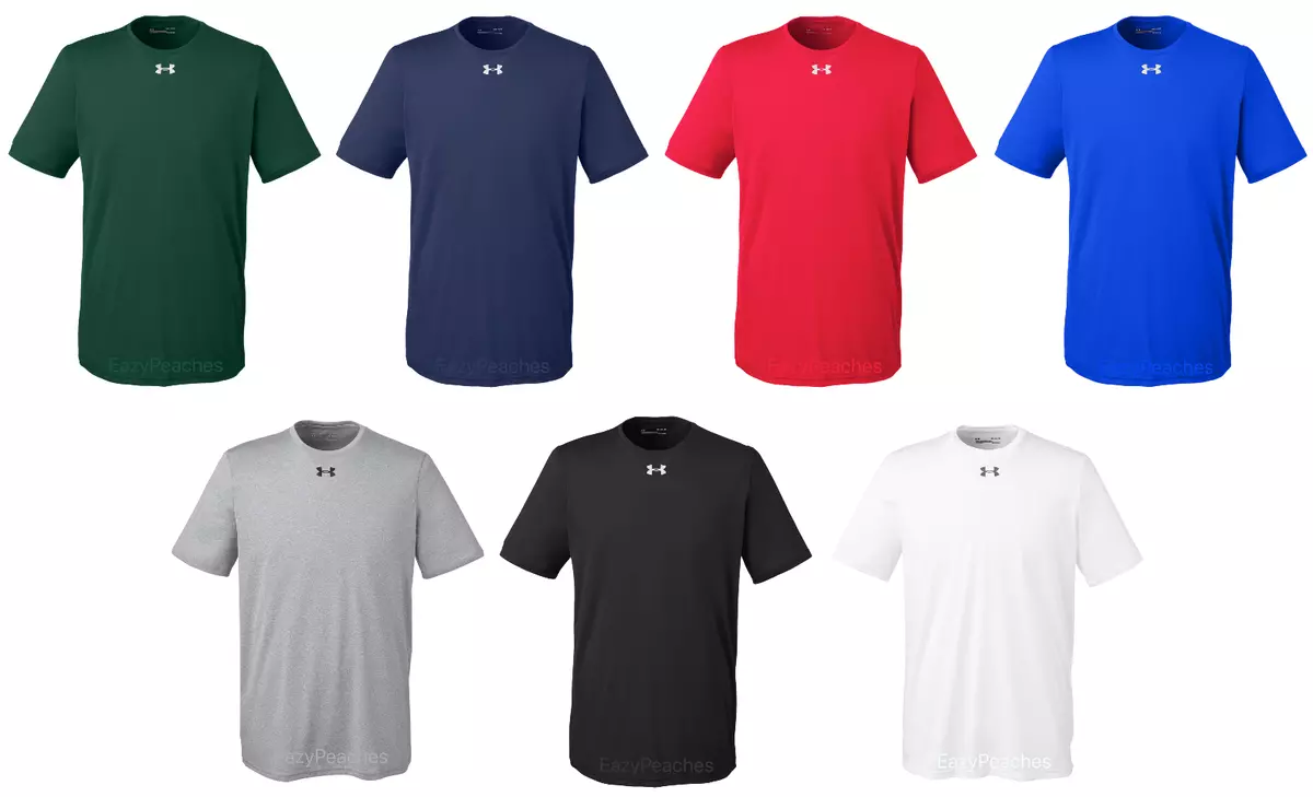 Under Armour Logo Athletic Tee, Quick Dry, S-4XL, dri-fit Men's Locker T- Shirt