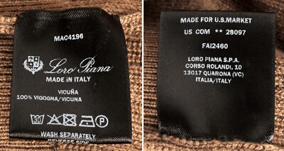 Loro Piana☆新品タグ付き☆ Loro Piana Vicuna Rib Knit Sweater - 56 2XL - New w/ Tags