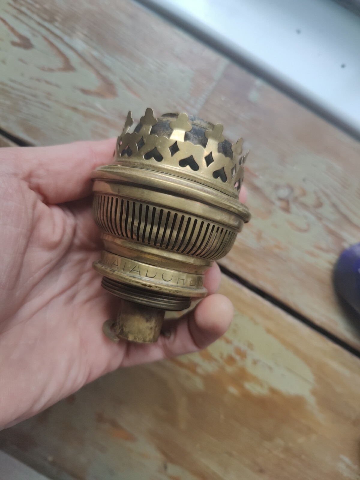 Matador Brenner Oil Lamp Burner With 1½" Male Fitter Good Action No