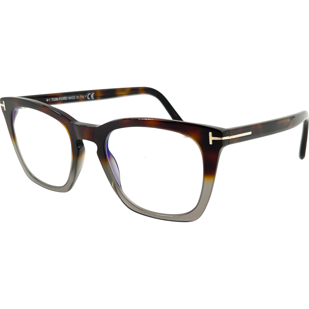 Tom Ford TF5736B Mens Plastic Eyeglass Frame 055 Havana to Gray 50