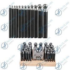 37pc Doming Block and Punch Set Solid Steel Dapping Set Jewellers Tool Metalwork