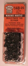 Kadee HO scale #148-25 Bulk Pack #148 x 25 pair Metal Whisker Couplers New