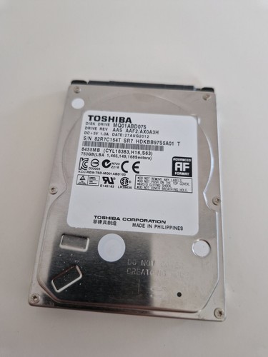 750GB Acer  MQ01ABD075 Slim 2.5-Zoll SATA 3Gb/s 5400rpm Festplatte