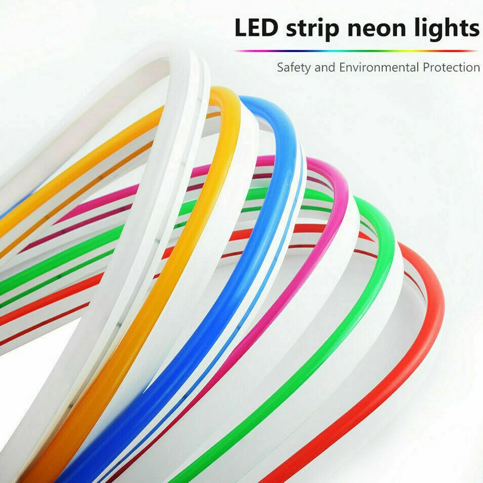 Flexible Sign Neon Lights Silicone Tube LED Strip Waterproof 12V 1M 2M 3M 5M - Image 3 of 4