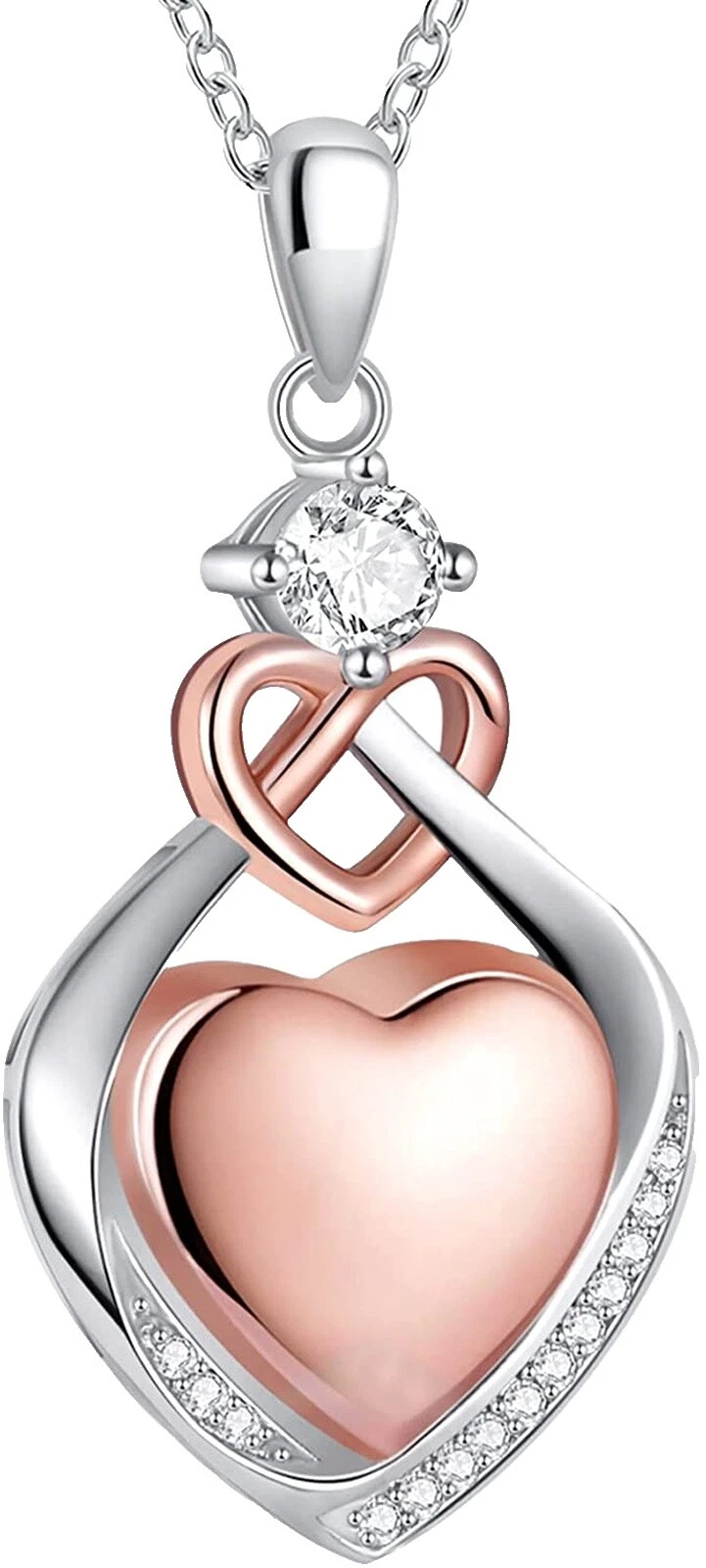 Flores y Plantas Oro Rosa Cristal Collares y colgantes De moda