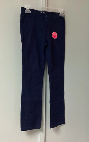 The Children Place Pants 10 Slim Boys Khaki Blue Navy Casual Cotton Blend New