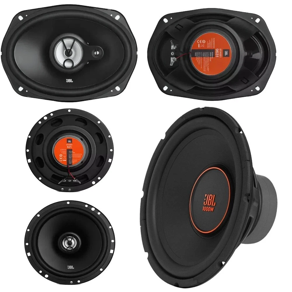 Chemie idioom Missionaris JBL front/Rear Car /truck speakers 6.56&#034; &amp; 6&#034;x9&#034; w/  12&#034; 1000 Watt 4ohm Subwoofer | eBay