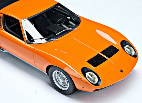 1:18 AMALGAM 1971 LAMBORGHINI MIURA P400 SV ORANGE No MR BBR D&G H&H POSCHE NEW - Picture 10 of 24