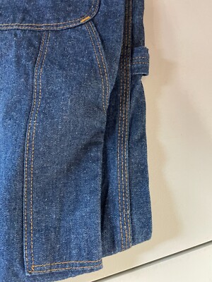 Big Ben Wrangler Carpenter Jeans Work Dungarees 44x30 Orange