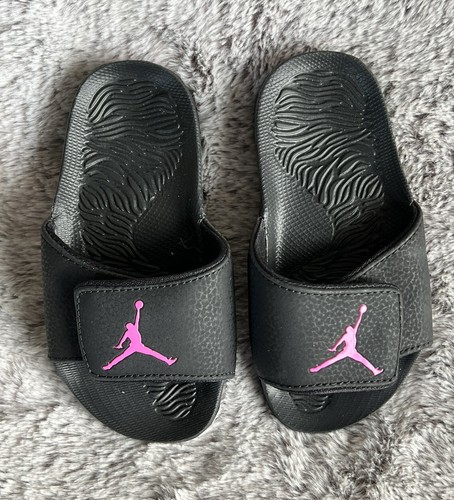 Black/pink Sandals Slip Ons 11C | eBay