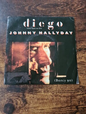 Johnny Hallyday - Diego Libre Dans Sa Tete (Bercy 90) - 7'' 45rpm - Misspress VG