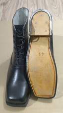 Civil War Jefferson Brogan Boot, Handmade Upper to Sole,Genuine Cow Hide Leather