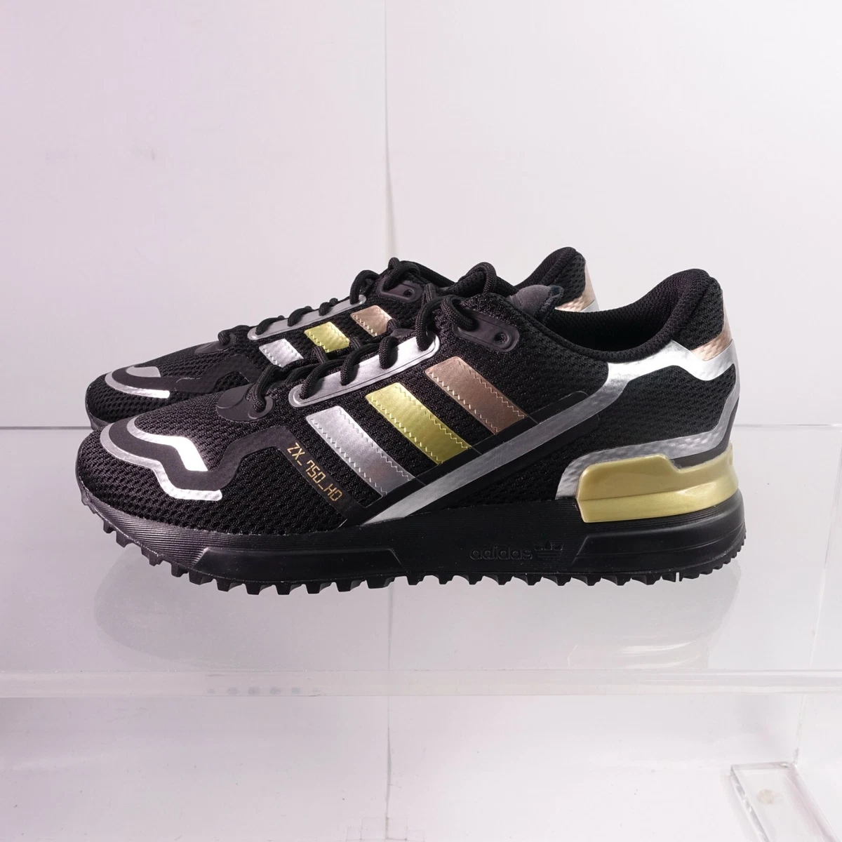 Polémico trabajo Armada Size 6Y Youth / 7 Women&#039;s adidas Originals ZX750 HD Sneakers FZ3880  Black/Gold | eBay